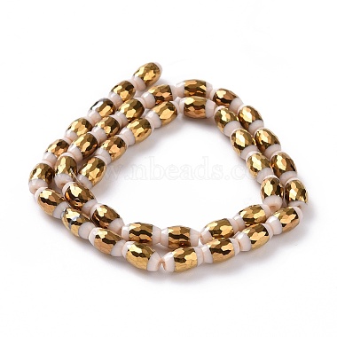 Electroplated Glass Beads Strands(GLAA-P003-D04)-3