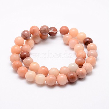 Natural Pink Aventurine Beads Strands(X-G-P257-05-6mm)-2