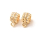 Brass Micro Pave Cubic Zirconia Tube Bails(KK-F942-13G)-1