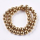 Non-magnetic Synthetic Hematite Beads Strands(G-S096-10mm-2)-2