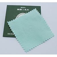 Silver Polishing Cloth, Jewelry Cleaning Cloth, Sterling Silver Anti-Tarnish Cleaner, Square, about 7.5cm wide, 7.5cm long