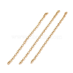 Ion Plating(IP) 304 Stainless Steel Cable Chains, Unwelded, Golden, 1.5x2x0.4mm, about 0.16 Foot(0.05m)/pc(CHS-WH0007-01B-G)