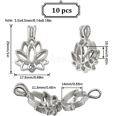 10 pendentifs médaillon diffuseur en alliage(FIND-SC0008-35)-2