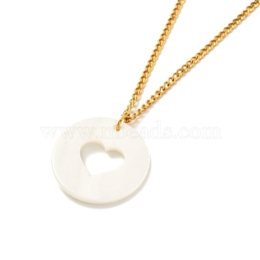Набор ожерелий с подвесками в форме сердца для девушек и женщин(NJEW-JN03682)-8