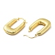 Brass Rectangle Hoop Earrings for Women(EJEW-A079-08G)-2