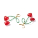 Вишневые серьги-кольца с подвесками для девушек(X1-EJEW-TA00024)-4
