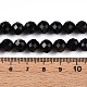 brillo dorado natural de cuentas de obsidiana hebras(G-S345-8mm-20)-5