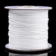 Korean Waxed Polyester Cord, White, 1mm, about 85yards/roll(YC1.0MM-16)