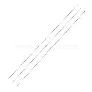 Steel Beading Needles with Hook for Bead Spinner, Curved Needles for Beading Jewelry, Stainless Steel Color, 17.8x0.03cm(X-TOOL-C009-01B-01)