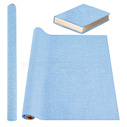 DIY Polyester Fabrics, with Paper Back, Kraft Cardboard Mailing Tubes and Handmade Soap Wrap Bands, Cornflower Blue, 430x1000mm, 1 sheet(DIY-OC0012-31F)