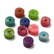 Nbeads 200Pcs 10 Colors Synthetic Imperial Jasper Beads Strands, Dyed, Heishi Beads, Flat Round/Disc, Mixed Color, 6~6.5x4mm, Hole: 0.5mm, 20pcs/color(G-NB0003-03)