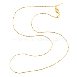 Adjustable Slider Brass Cardano Chain Necklaces for Men Women, Long-Lasting Plated, Golden, 19.69 inch(50cm)(NJEW-G160-12G)