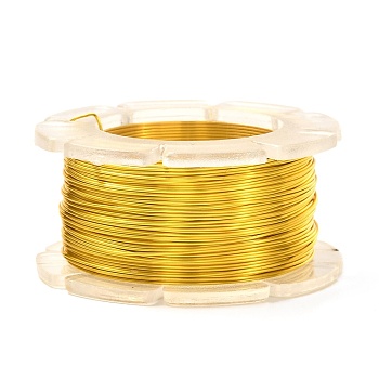 Round Copper Craft Wire, for Jewelry Making, Long-Lasting Plated, Gold, 24 Gauge, 0.5mm, about 39.37 Feet(12m)/roll.