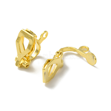 Brass Clip-on Earring Findings(KK-O143-45G)-3