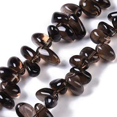 Natural Smoky Quartz Beads Strands(G-B072-D01-02)-2