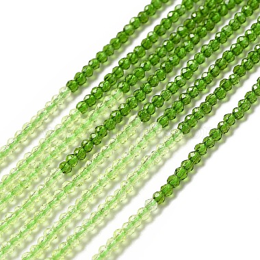 Yellow Green Round Glass Beads