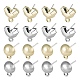 16Pcs 4 Style Spray Painted Alloy Stud Earrings Findings(FIND-LS0001-66)-1