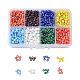 1 Box 6/0 Glass Seed Beads Opaque Colours Lustered Loose Spacer Beads(SEED-X0050-4mm-06)-1
