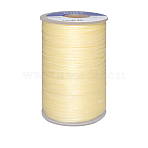 Waxed Polyester Cord, 9-Ply, Bisque, 0.65mm, about 21.87 yards(20m)/roll(YC-E006-0.65mm-A02)