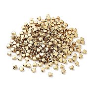 CCB Plastic Beads, Heart, Golden, 5.5x6.5x3.5mm, Hole: 1.8mm(CCB-K012-11G)