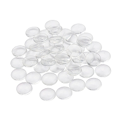 Transparent Glass Cabochons, Clear Dome Cabochon for Cameo Photo Pendant Jewelry Making, Clear, 19.5~20x5.5mm, 90pcs/Bag(GGLA-YW0001-06A)