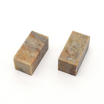 Qingtian Stamp Stones for Seal Graver Stone, Unfinished Stamp, Rectangle, for Painting Calligraphy Art Supply, Tan, 50x25x25mm