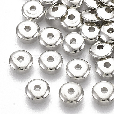 6mm Flat Round ABS Plastic Spacer Beads