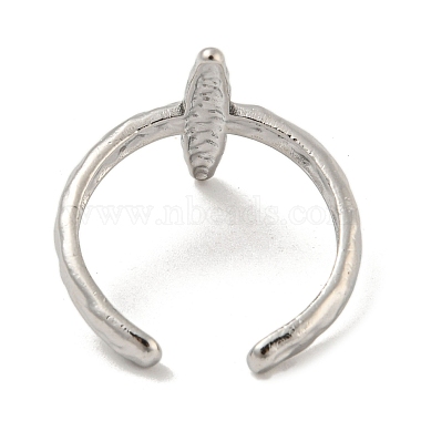 Non-Tarnish 304 Stainless Steel Open Cuff Ring(RJEW-C067-22P)-3