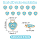 Elite 72Pcs 6 Sets Alloy Enamel Charms(ENAM-PH0002-37)-2