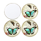 Butterfly Printed Glass Half Round/Dome Cabochons(X-GGLA-N004-25mm-C)-3