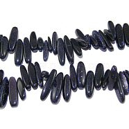 Synthetic Blue Goldstone Beads Strands, Chip, 12~22x5~7mm, Hole: 1mm, 16 inch(X-G416-A9)