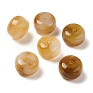 Transparent Acrylic Beads, Barrel, Dark Goldenrod, 14.5x10mm, Hole: 2mm(X-OACR-A021-21E)