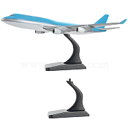 2 Sets Plastic Model Aircraft Display Stands, Tabletop Display Easels for Model Airplane Holder, Black, Finish Product: 6x3.7x5.5cm(ODIS-FG0001-50)