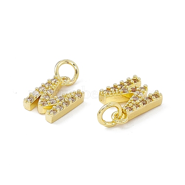 Real 18K Gold Plated Brass Micro Pave Clear Cubic Zirconia Charms(KK-E068-VB452-M)-3