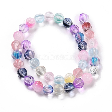 Chapelets de perles en verre transparente  (GLAA-F114-02B-05)-2