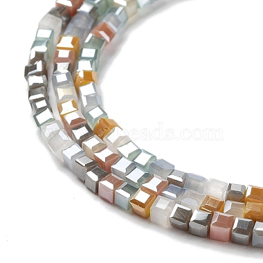 Gradient Color Electroplate Glass Bead Strands(GLAA-E042-05-B05)-4