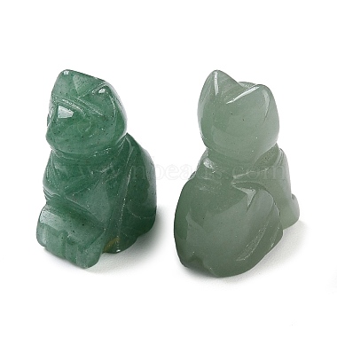 figurines de guérison sculptées en aventurine verte naturelle(G-B062-04A)-2