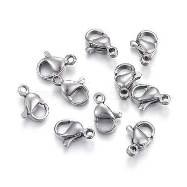 304 Stainless Steel Lobster Claw Clasps(X-STAS-F182-01P-F)-2