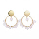 Brass Dangle Stud Earrings(EJEW-JE04163-01)-2