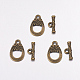Tibetan Style Alloy Toggle Clasps(X-MAC2014-NF)-1