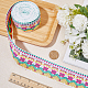 10м полиэстеровые цветочные ленты с вышивкой в этническом стиле(OCOR-WH0077-74B)-3