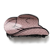 Hat PVC Claw Hair Clips, for Woman Girl Thick Hair, Dark Salmon, 42x85x40mm(PHAR-P008-B07)