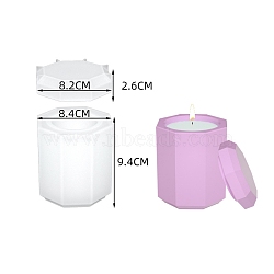 DIY Food Grade Silicone Candle Molds, for Candle Making, Cup, White, 8.4x9.4cm(PW-WGEB139-04)