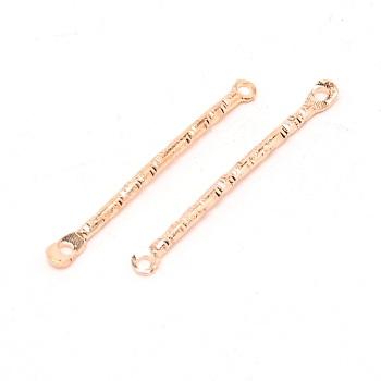 Iron Links Connectors, for DIY Earring, Rectangle, Light Gold, 25.5x2.3x1mm, Hole: 1mm, 50pcs/bag