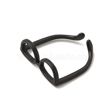 monture de lunettes en laiton anneau de manchette ouvert pour les femmes(X-RJEW-F140-140EB)-3