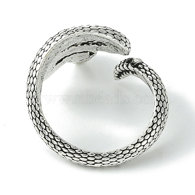 Snake Alloy Open Cuff Rings(RJEW-K275-53AS)-3