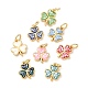 Brass Enamel Pendants(KK-H534-13G)-1