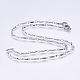 304 Stainless Steel Chain Necklaces(X-STAS-P164-08P)-1