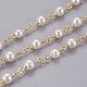 Chaînes de perles d'imitation acrylique faites à la main de 3.28 pieds(X-CHC-K007-H01)-1