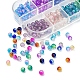 480Pcs 12 Colors Spray Painted & Baking Painted Crackle Glass Beads Strands(CCG-YW0001-09)-4